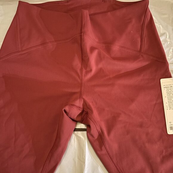 Lululemon Align HR Pant 25" *Pockets NWT Size 12 Mulled Wine MLWI Nulu High Rise - Picture 3 of 5